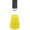 2Pcs: 19mm 3/4" Replacement Rubber Ferrules, Tips or Feet for Walking Sticks & Canes - Yellow - by Lifeswonderful view 3