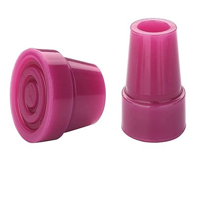 2Pcs: 19mm 3/4" Replacement Rubber Ferrules, Tips or Feet for Walking Sticks & Canes - Purple - by Lifeswonderful