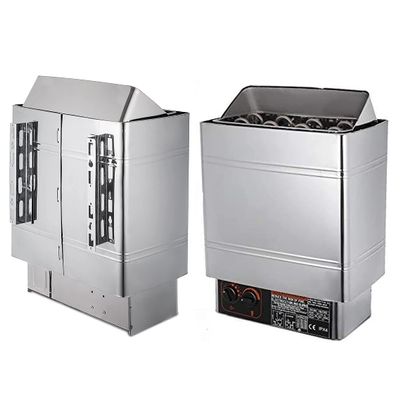Sauna Stove Dry Sauna Control System 2-15M Double Stainless Steel Dry Steam Bath Sauna with Internal Controller for Home Hotel Sauna Room Spa Shower Bath Sauna 30-110Temperature Adjustable,4.5KW
