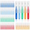 Obidodi 50 Pieces Interdental Brush, Soft Toothpicks Tooth Flossing Head, Oral Dental Hygiene Brush, Mini Tooth Cleaning Tool for Cleaning Gaps Between Teeth view 1