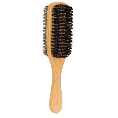 Beard Brush, Bristle Brush, Double-Sided Super Soft Horse Bristle Professional Beard Brush, Men's Daily Beard Care Hair Trim Styling Brush Gift(25cm)