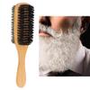 Beard Brush, Bristle Brush, Double-Sided Super Soft Horse Bristle Professional Beard Brush, Men's Daily Beard Care Hair Trim Styling Brush Gift(25cm) view 3