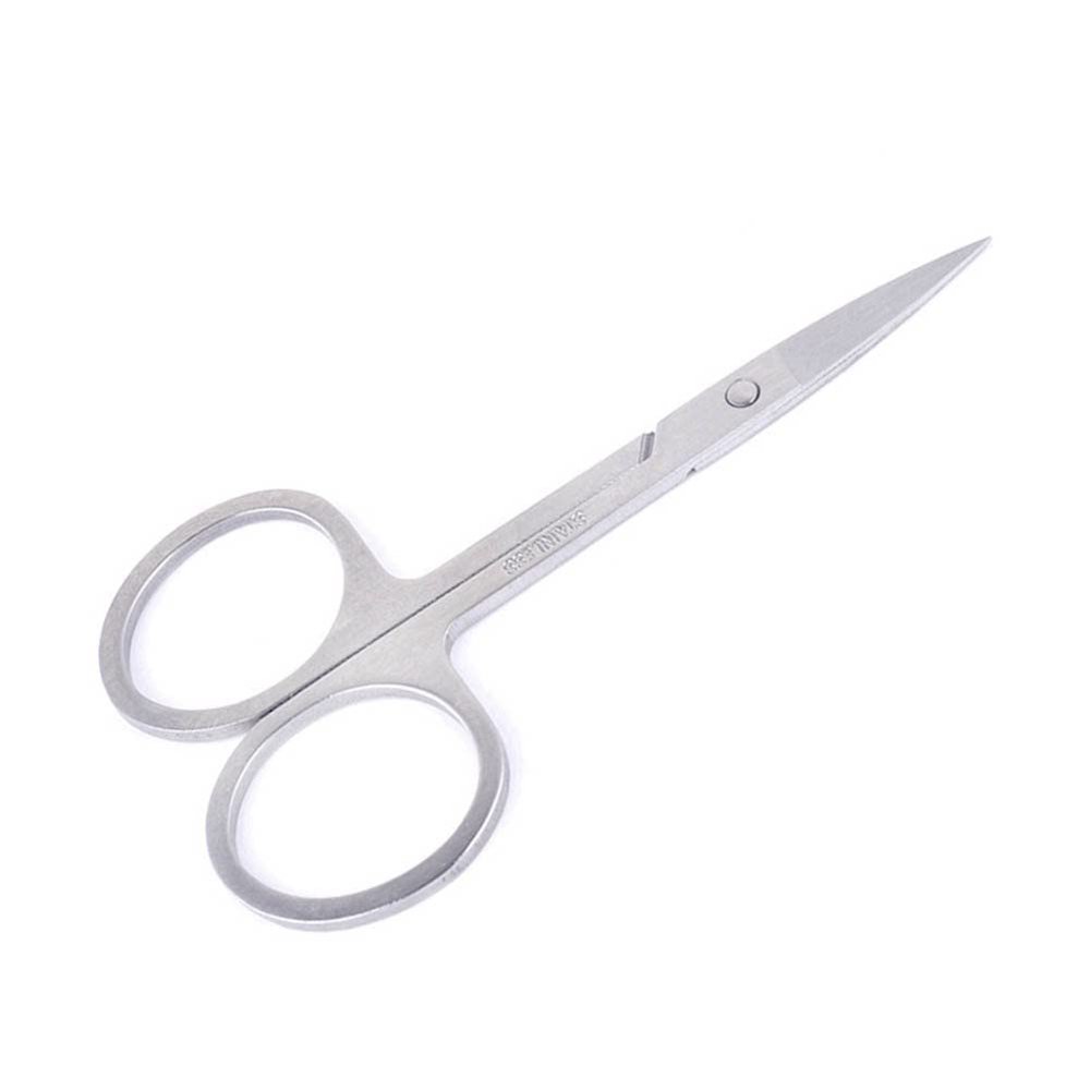 Facial Hair Small Grooming Scissors, Stainless Steel Eyebrow False Eyelash Trimmer Makeup Tool for Eyebrows Eyelashes and Ear Hair