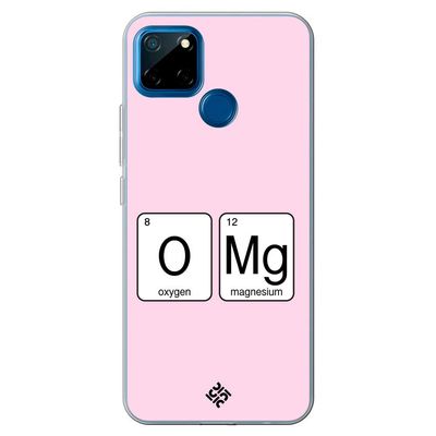 Movilshop Case for [ Realme 7i ] Cool Phrases [ Oxygen + Magnesium  GMO] Transparent Flexible Silicone Case Cover Gel for Smartphone.