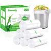 1.2 Gallon/240 pcs Small Clear Trash Bags Strong Clear Garbage Bags, Bathroom Trash Can Bin Liners, Plastic Bags for Office, Waste Basket Liner, Fit 4.5-6 Liter, 0.5,0.8,1.2 GalClear 240 view 1