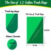 1.2 Gallon/240 pcs Small Clear Trash Bags Strong Clear Garbage Bags, Bathroom Trash Can Bin Liners, Plastic Bags for Office, Waste Basket Liner, Fit 4.5-6 Liter, 0.5,0.8,1.2 GalClear 240 view 2