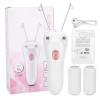 Electric Facial Remover, USB Charging Electric Cotton Thread Epilator, Facial Body Hair Removal Machine Device, Threading Hair Removal Machine (Pink) view 1