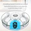 Bathroom Scales Household Bathroom Scales, Mechanical Scales, Human Scales Accurate Durable Healthy Intelligent Gravity Sensing Round Transparent Tempered Glass 120Kg view 3