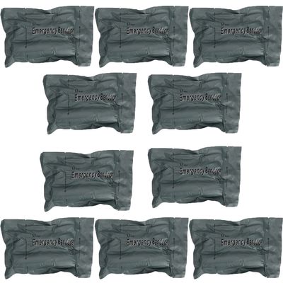10 Pack 6 Inch Israeli Bandage, Sterile Compression for Battle Dressing First Aid IFAK Trauma,Medical Sterile Vacuum Sealed, Combat Tactical First Aid Kit IFAK Supplies