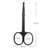 Small Grooming Scissors, Stainless Steel Safety Blades with Rounded Tip for Nose Eyebrows Facial Hair Eyelashes Moustache Beard Trimming view 2