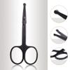 Small Grooming Scissors, Stainless Steel Safety Blades with Rounded Tip for Nose Eyebrows Facial Hair Eyelashes Moustache Beard Trimming view 4