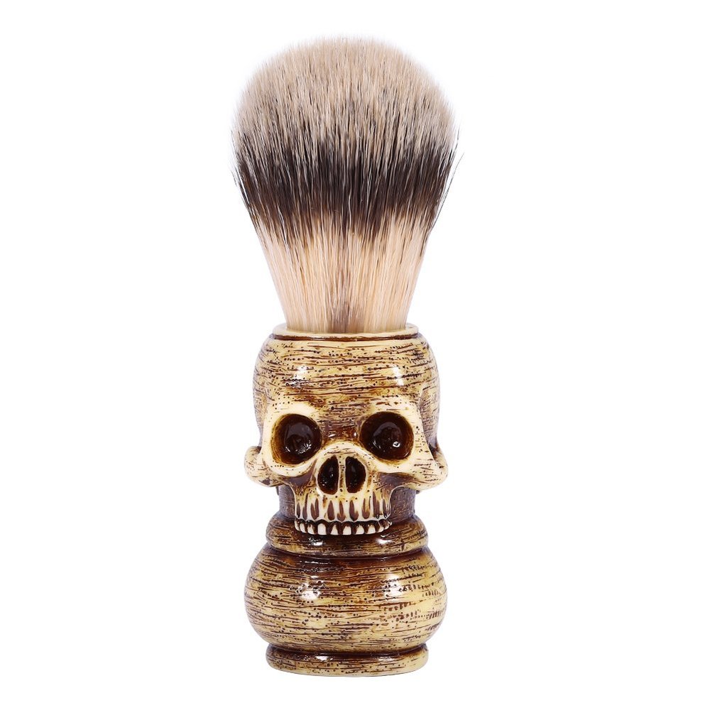 Beard Shaving Brush, Men's Beauty Tools, Cosmetics, Skull Hair Salon, Beard Brush, Men's Boyfriend Father's Day Gift