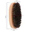 Beard Brush, Pocket Mustard and Beard Brush, Men's Natural Imitation Boar Mane, Wooden Handle Pocket Beard Brush, Beard Combing Tool view 3