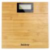 Beldray LA086495TS Digital Electronic Bathroom Scale, Water Resistant Bamboo Body Weight Bath Scales, Step-On Easy Read LED Display, Measures st/lbs/kg, High Strain Gauge Sensors, Max Capacity 180kg view 1