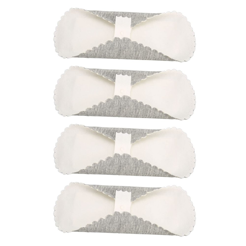 Ayayu Fabric Panty Liner, Water Absorption 4pcs Reusable Pads for Women (S)