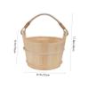 Cabilock Classic Wooden Sauna Bucket Set Plastic Liner for Spa and Home Use Practical Sauna Barrel and Wooden Spoon Accessories view 2