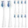 Harobey Replacement Toothbrush Heads for Waterpik Complete Care 5.0/9.0 Tooth Brush, and for AquaSonic Duo Series and Home Dental Center Electric Toothbrush, 10 Count, White view 1