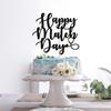 Black Glitter Happy Match Day Cake Topper - Residency Match Day Cake Decorations - Medical School Graduation Party Decorations view 2