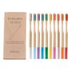 50 PCS Bamboo Toothbrushes with Soft Bristles, BPA Free Toothbrushes, Eco Friendly Natural Bamboo Toothbrush Set, Biodegradable & Compostable Charcoal Toothbrushes