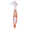 2 Pieces Portable Denture Double Sided Brush Denture Cleaning Toothbrush Dual Head Toothbrushes Multi-Layered Bristles False Teeth Brush for False Teeth Cleaning view 4