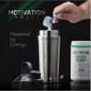 Earthmade Protein Shaker Bottle Stainless Steel, 26 oz Insulated Shaker Bottles for Protein Mixes Keeps COLD for 30 hours, ADDED 2 Extra Ring Guards/Leakproof view 2