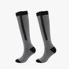 Medical Zipper Compression Socks Women Men High Elasticity Nylon Closed Toe Pressure Stocking for Edema Varicose Veins(2 Pair) (L/XL, Closed Toe Black and White) view 1