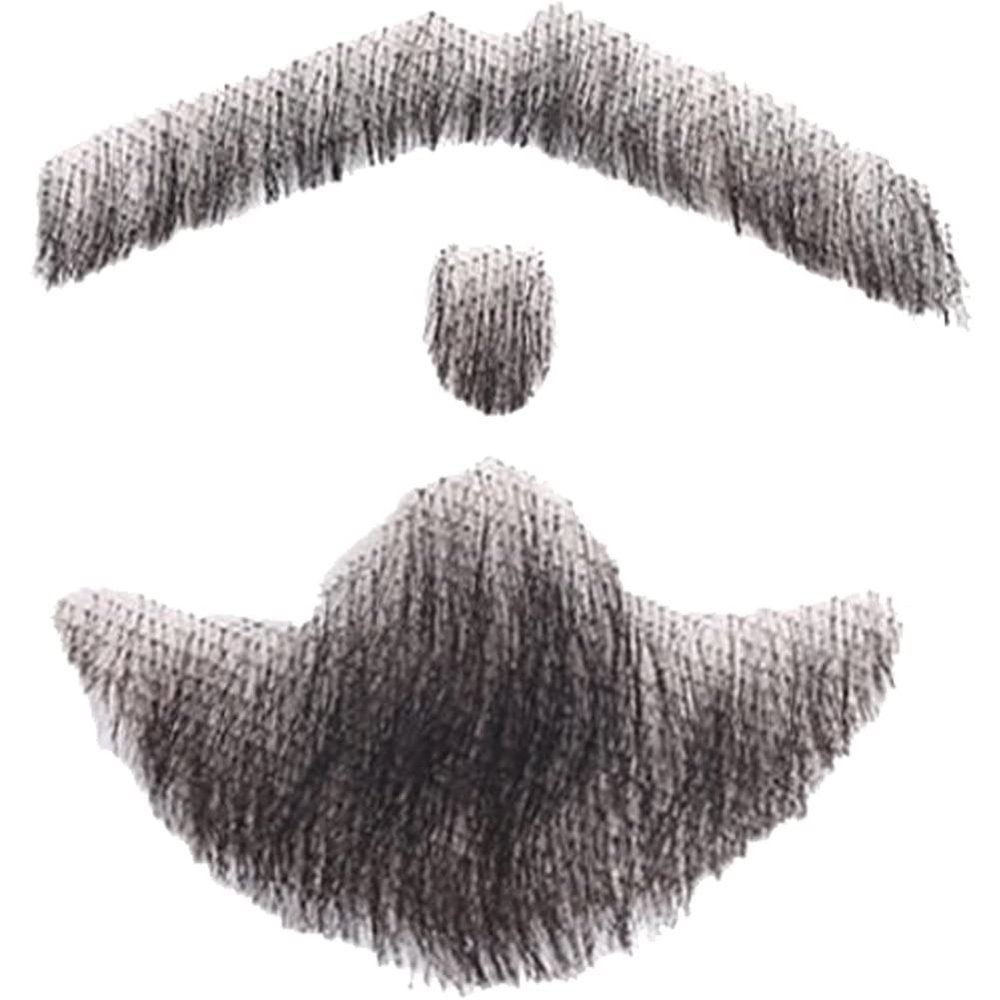 vepoty Mens Simulation Fake Beard Lifelike Human Hair Fake Face Beard and Mustache for Makeup Cosplay Props