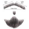 vepoty Mens Simulation Fake Beard Lifelike Human Hair Fake Face Beard and Mustache for Makeup Cosplay Props view 3