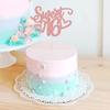 Gyufise 1Pc Sweet Teenager 16 Cake Topper Glitter 16th Birthday Cake Pick for Cheers to 16 Years Old 16th Birthday Party Cake Decorations Supplies Rose Gold view 4