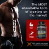 Creatine Tablets 3000mg Per Serving - Premium Creatine Monohydrate, 120 Capsules - Muscle Gain Pre Workout Gym Supplement for Men and Women - Zero Sugar or Additives, Vegan, UK Made - 30 Servings view 2