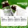 Ezyleaf Magnesium Malate Capsules | 1000mg Malate per Serving - 180 Caps High Strength Magnesium Supplement | Vegan & Filler Free Capsules | Non-GMO, Gluten & Allergen Free | Made in The UK view 2