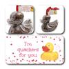ButtonChocs Valentines Chocolate Duck - I'm Quackers For You. Belgian Milk Chocolate Valentines Gift. view 2