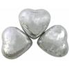 Red/Silver Foil Wrapped Milk Chocolate Hearts Pack of 70 - Great for Valentines Day Gift Box, Wedding and Mother's Day (Silver Heart, 70) view 3