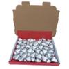 Red/Silver Foil Wrapped Milk Chocolate Hearts Pack of 70 - Great for Valentines Day Gift Box, Wedding and Mother's Day (Silver Heart, 70) view 4