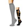 IMBTECH | Unisex Travel Compression Socks Anti Swelling Fatigue DVT Support | Stockings Running Socks for Calf & Ankle Support, Sports, Flying, Nurses, Travel (XL, GREY) view 3