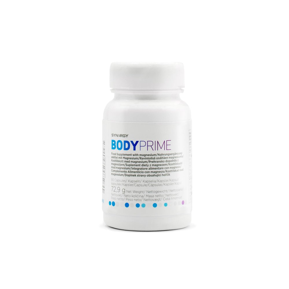 Synergy Worldwide Body Prime 90 Capsules | 400mg Magnesium Capsules with Apple Pectin and Prune Powder | Digestive Health & Nervous System Support | 72.9g