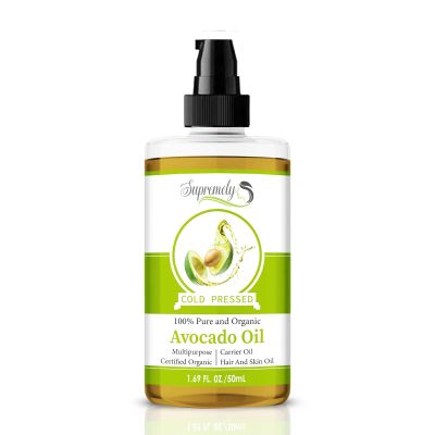 100% Natural & Pure Cold Press Unrefined Avocado Oil | Best Massage Oil For Face and Skin | Best as Food Supplement (50ML)