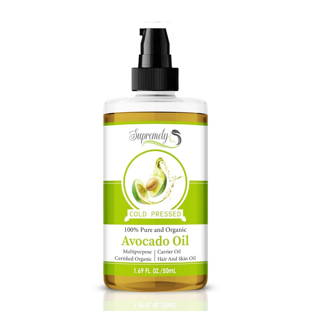 100% Natural & Pure Cold Press Unrefined Avocado Oil | Best Massage Oil For Face and Skin | Best as Food Supplement (50ML)