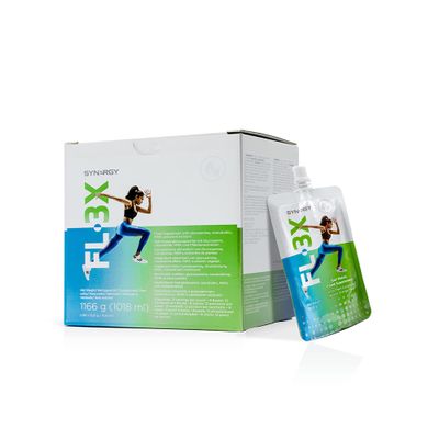 Synergy Worldwide FL-3X 96 Servings | Advanced Joint Health Supplement with 500mg Glucosamine, 300mg Chondroitin & 125mg MSM | Mobility Support for All Ages | Gluten-Free | 8 Sachets | Orange Flavor
