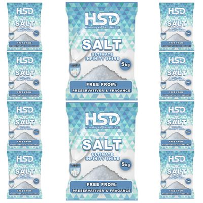 5kg dishwasher salt, dishwasher detergent salt with pre-soaking action, water softener salt (Pack Of 10)