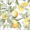 20 Napkins Lemon Fruits of the South with Setita Menu 33 cm view 1