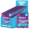 Wibble Jelly Crystals, Forest Fruits Natural Jelly Powders, Quick Set, 12 pack, Low Sugar, Plant-Based, Low Calorie Snack, Healthy Dessert, Serves 4, Vegan Jelly Crystals, Vegetarian Jello Powder view 1