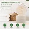 Bambaw | Shaving Bar for Women | 80g | Apricot Oil & Vitamin E Natural Soap Bar | Vegan Shave Soap for all Skin Types | Apricot Shaving Block view 3