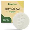 Bambaw Shaving Bar 80g, Organic White Clay & Aloe Vera Shave Soap Bar for Sensitive Skin, Eco and Vegan Shaving Soap, Fragrance-Free view 1