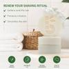 Bambaw Shaving Bar 80g, Organic White Clay & Aloe Vera Shave Soap Bar for Sensitive Skin, Eco and Vegan Shaving Soap, Fragrance-Free view 3