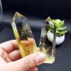 1pc Natural Crystal Point Citrine Yellow Quartz Wand Beautiful Ornament Home Decor Stone,Yellow,30-40mm view 2