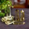 1pc Natural Crystal Point Citrine Yellow Quartz Wand Beautiful Ornament Home Decor Stone,Yellow,30-40mm view 3