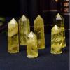 1pc Natural Crystal Point Citrine Yellow Quartz Wand Beautiful Ornament Home Decor Stone,Yellow,30-40mm view 4