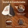 ASKOLD Wool Sauna Hat Banya Cap for Men Embroidery Come in - Finnish Sauna Hat for Men Sauna Cap for Women to Protect Hair Wool Felt view 3