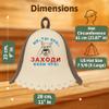 ASKOLD Wool Sauna Hat Banya Cap for Men Embroidery Come in - Finnish Sauna Hat for Men Sauna Cap for Women to Protect Hair Wool Felt view 4